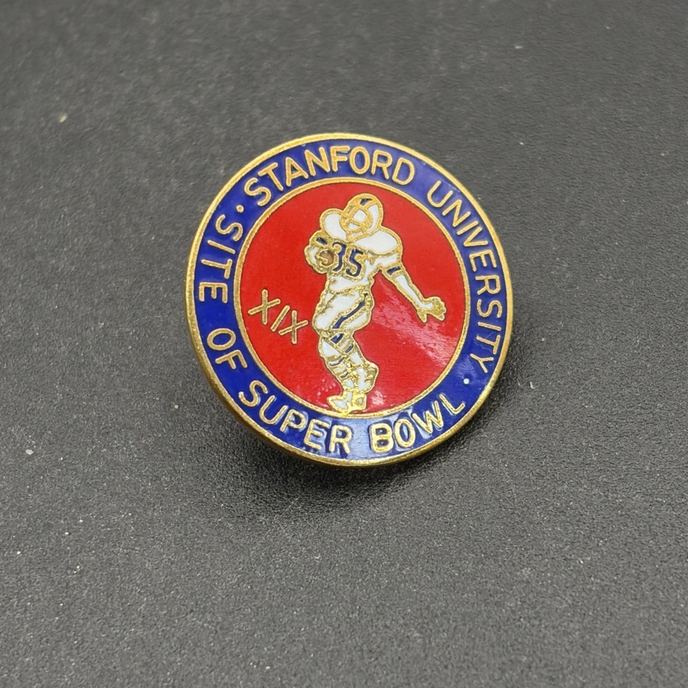 Super Bowl XIX NFL Football Stanford University Stadium Lapel‎ Hat Pin